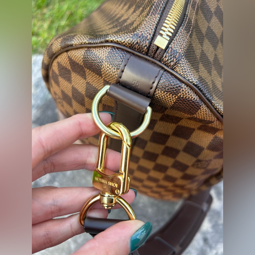 Keepall Bandoulière 55 LOUIS VUITTON Damier Ebene - Picture 5 of 7